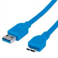 CABLE USB,MANHATTAN,325424, V3.0 A-MICRO B 2.0M AZUL CABLE USB,MANHATTAN,325424, V3.0 A-MICRO B 2.0M AZUL